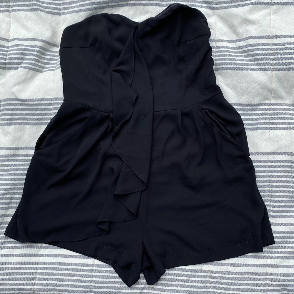 Black Ruffled Jumpsuit